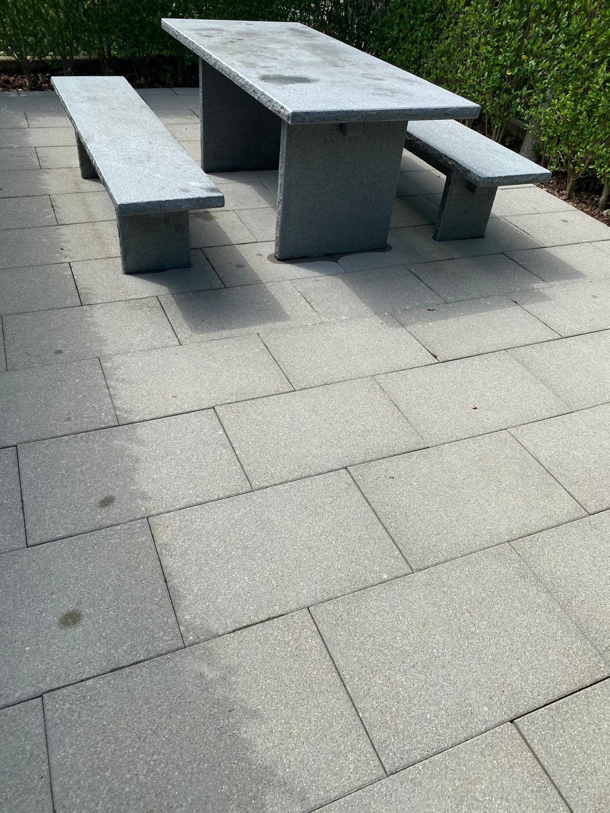 Seating area after cleaning